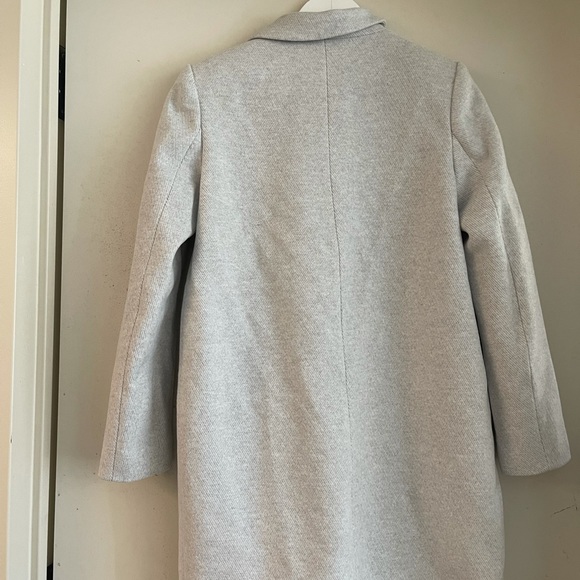 Zara Grey Double Breasted Coat - Picture 7 of 10